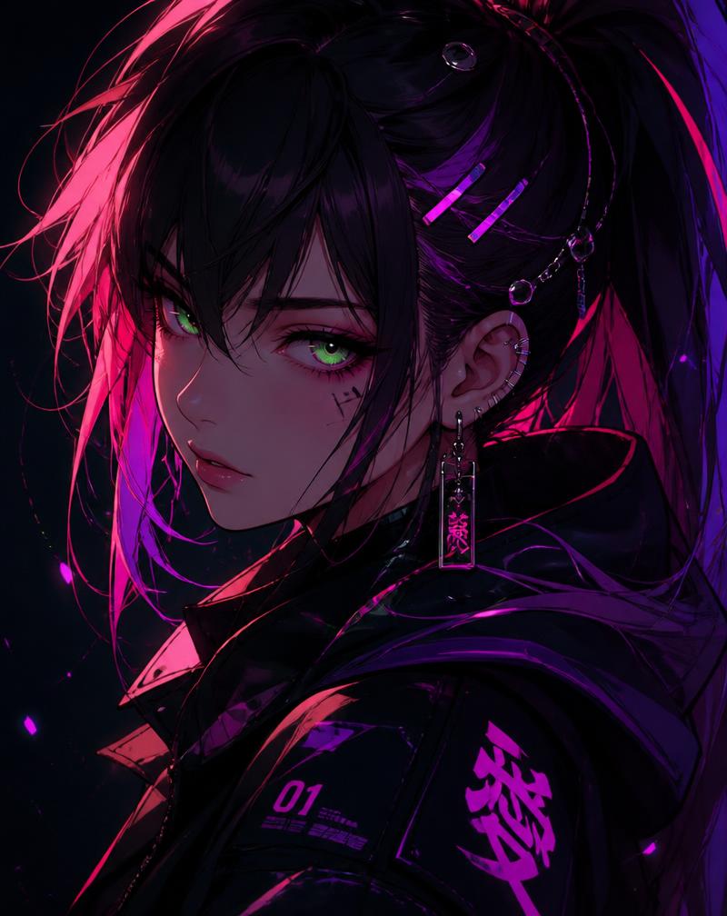 Cyber Portrait — Digital illustration