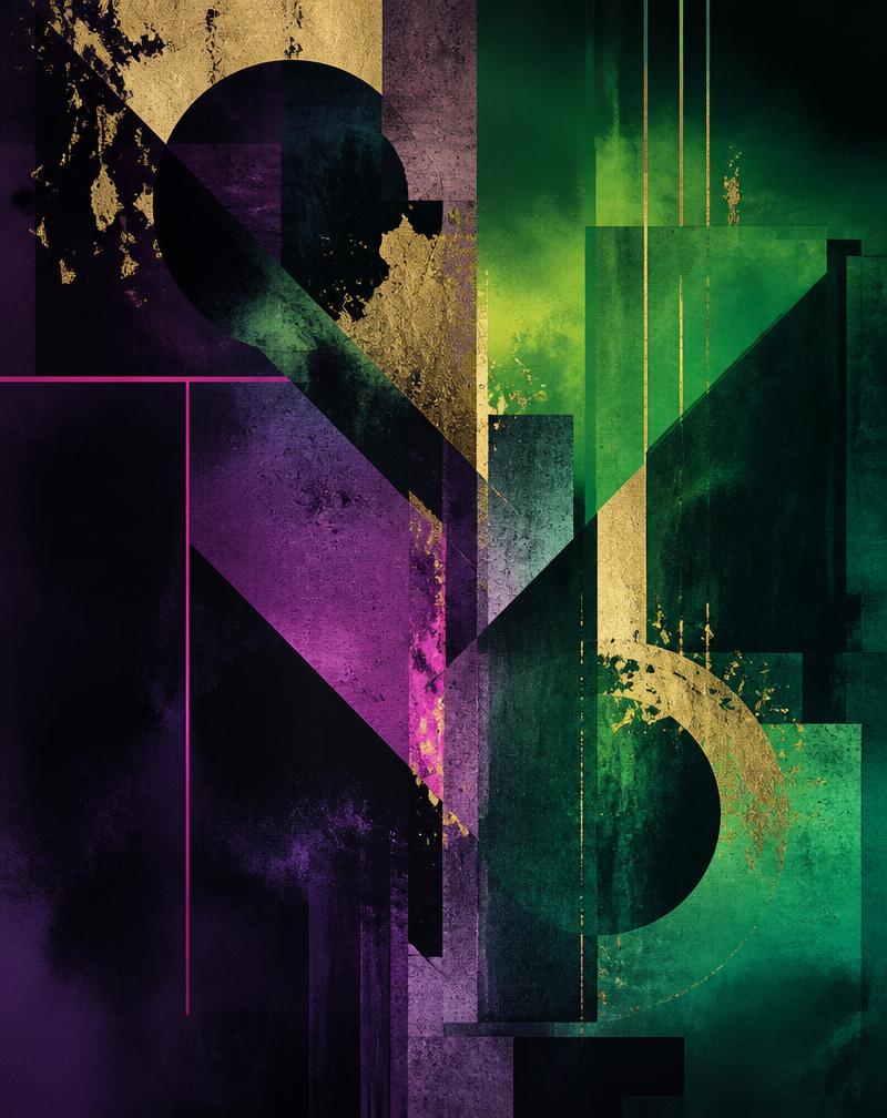Geometric Void — Mixed media