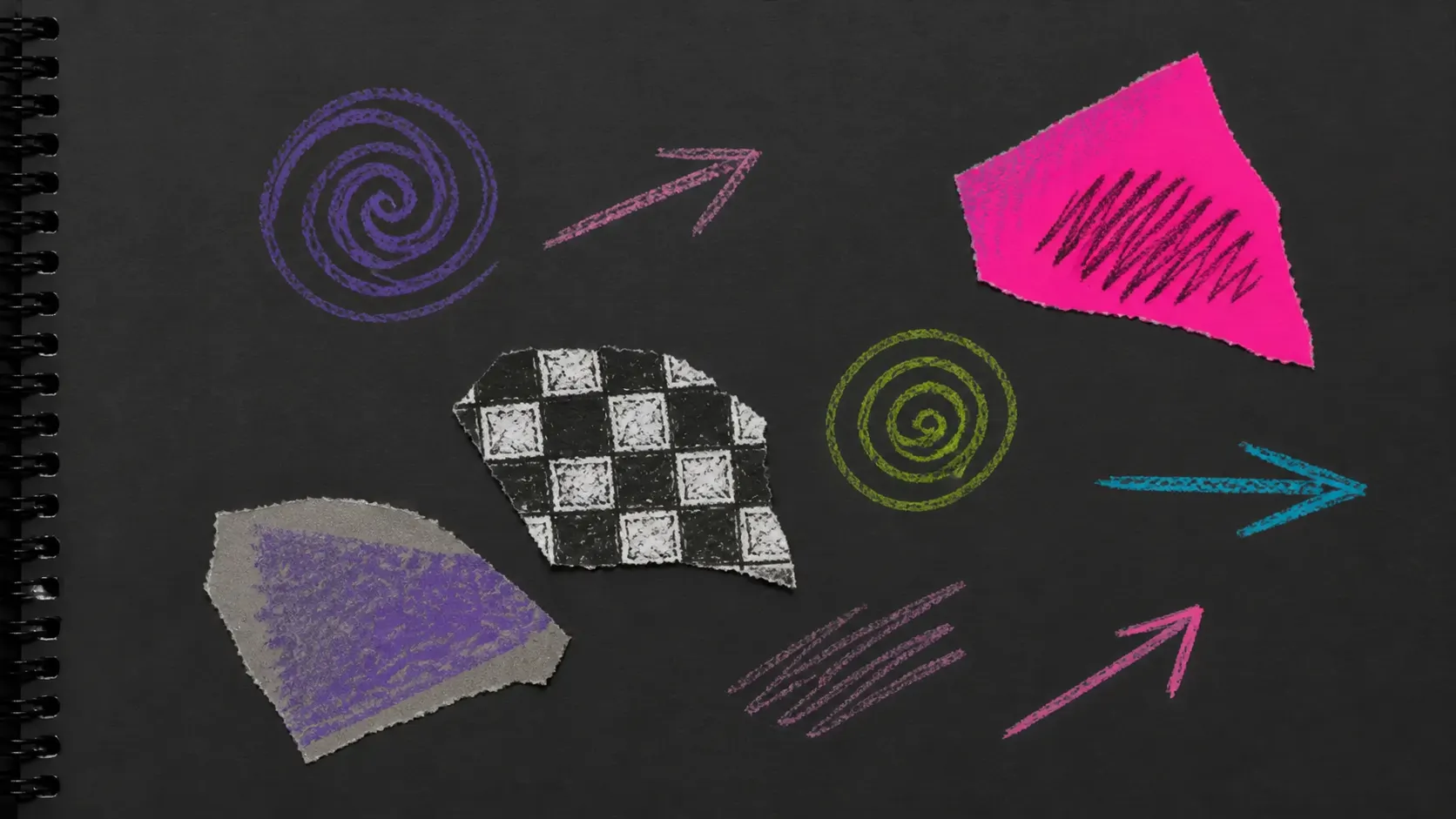 Cut + Scribble — Site concept sketch